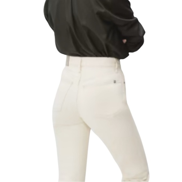 EVERLANE Organic Cotton Cheeky Crop Jeans in Ecru Size 30 -- CLOSET STAPLE!!! - Picture 3 of 6